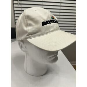 Vintage Nascar Hat Cap Strap Back White Daytona 500 Dad Adjustable Y2K 2007